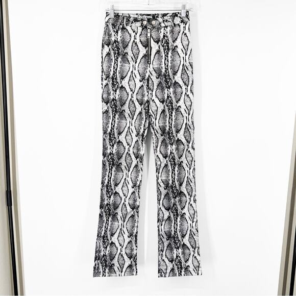 I.AM.GIA Slater Snake Print Zip-Front Pants High Rise - Picture 2 of 8